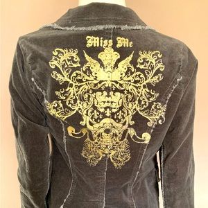 Miss Me velvet olive green jacket